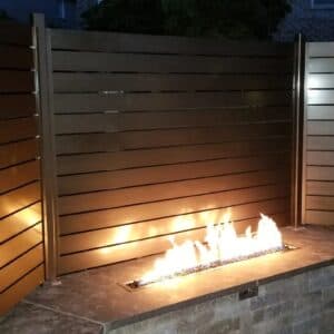 Metal fence installation