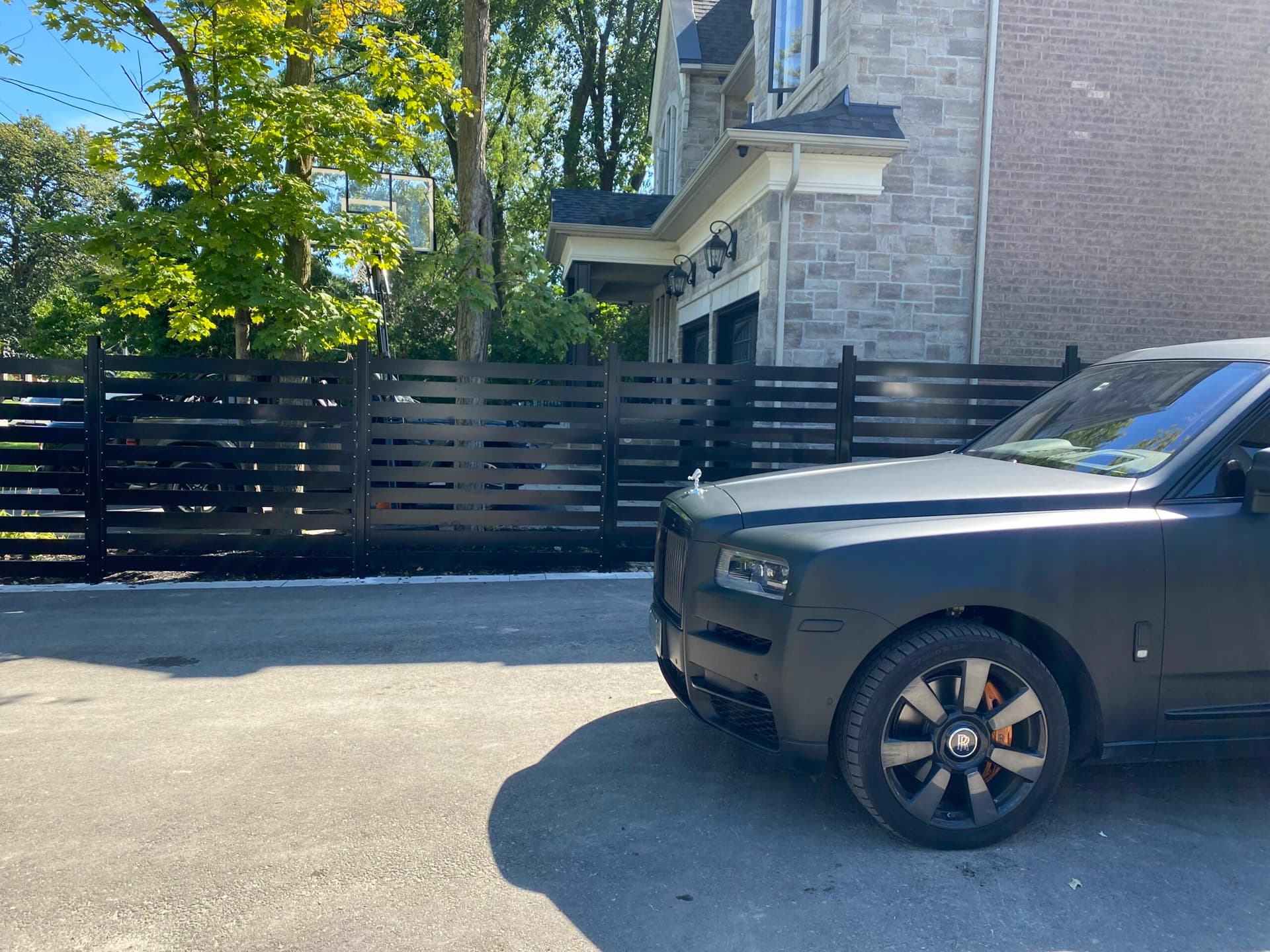 Metal fence installation