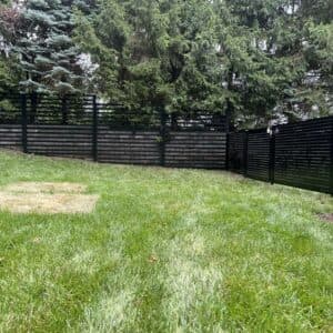 Metal fence installation