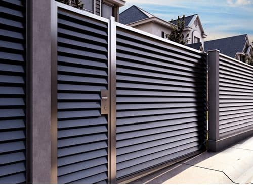 Decorative steel fence